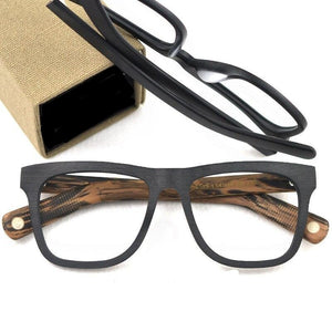Squared eyeglass frame