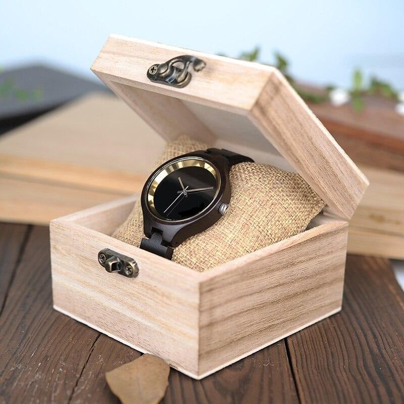 Women Watches Simple Dial Wooden 