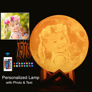 Photo/Text  Personalized Moon Lamp