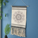Tassel Bohemian Macrame Woven Wall Hanging Handmade Knitting Tapestry Home Office Wall Decoration Tapestry Wall Hanging