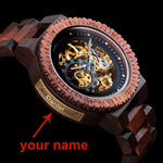 Personalized Wood Automatic Watch