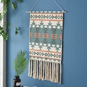 Tassel Bohemian Macrame Woven Wall Hanging Handmade Knitting Tapestry Home Office Wall Decoration Tapestry Wall Hanging