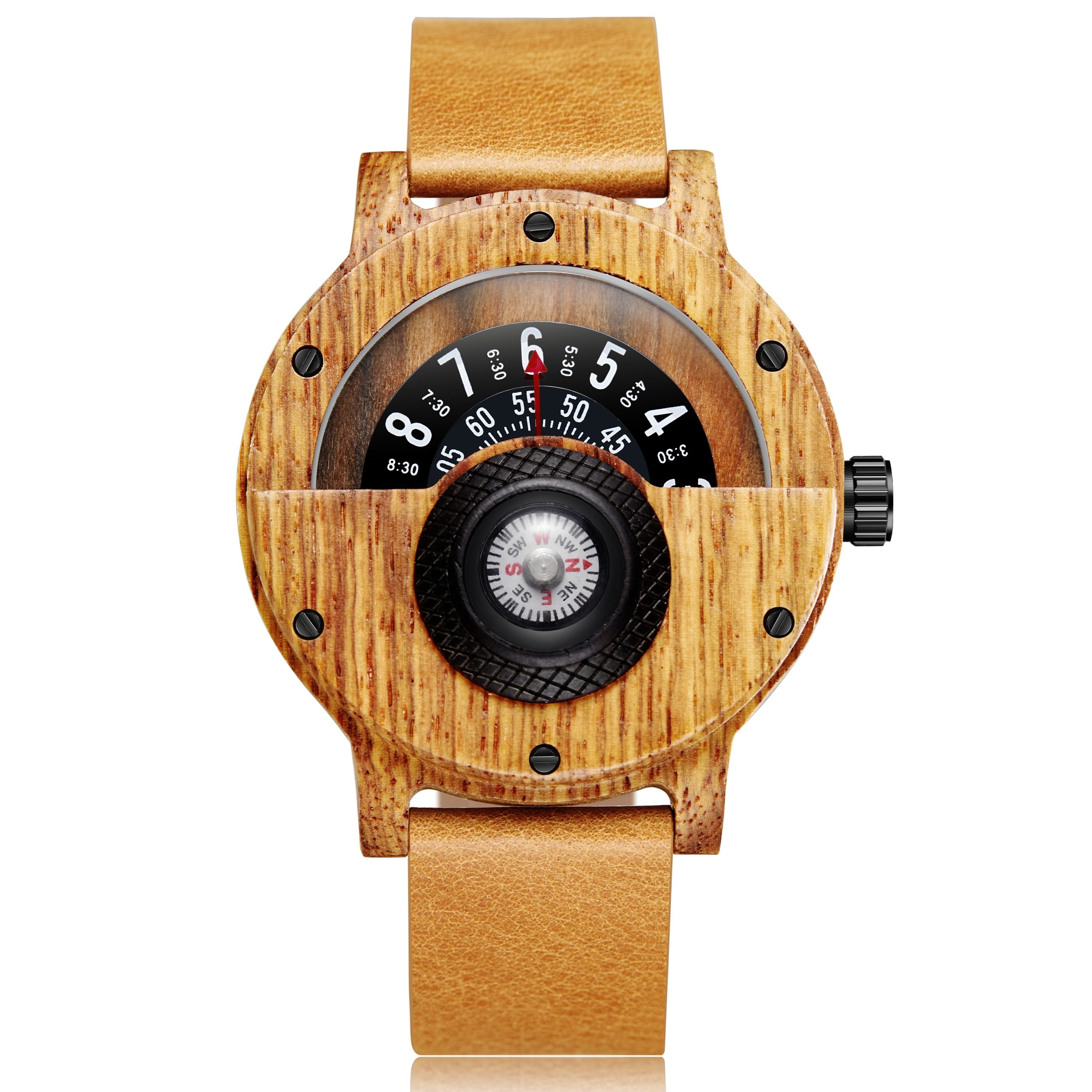 Natural Wood Compass Wristwatch🎁