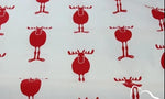 Printed Christmas Twill Cotton  Fabric - Carved Nature