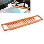 Natural Bathtub Caddy Tray-Carved Nature